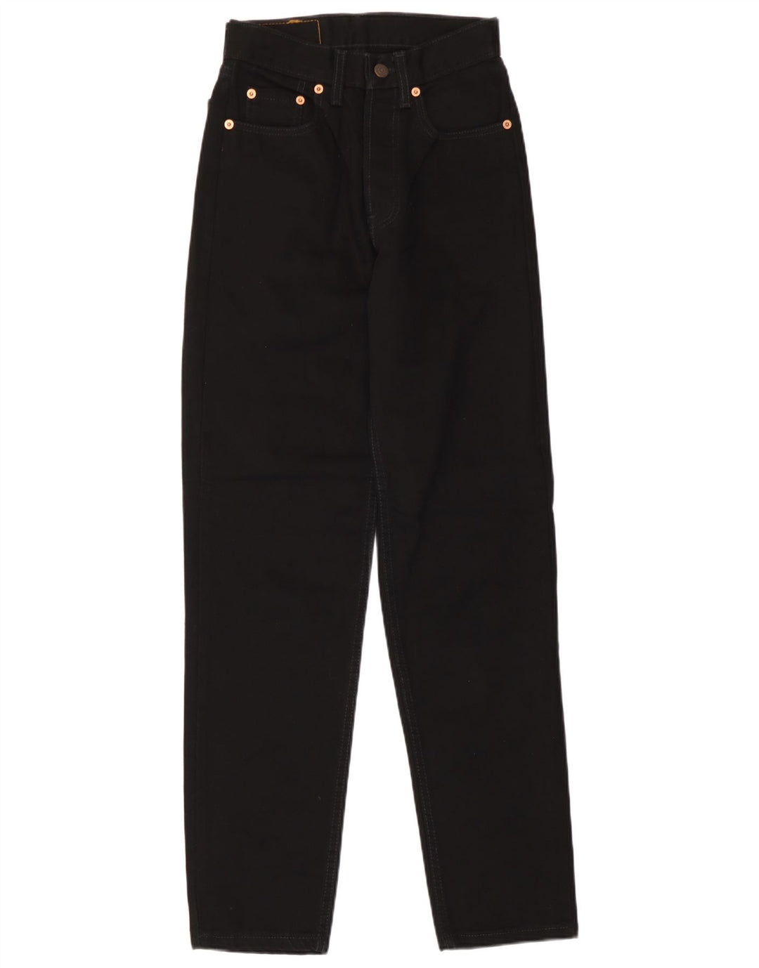 Levi's Damen 891 Tapered Jeans W26 L30 Schwarze Baumwolle