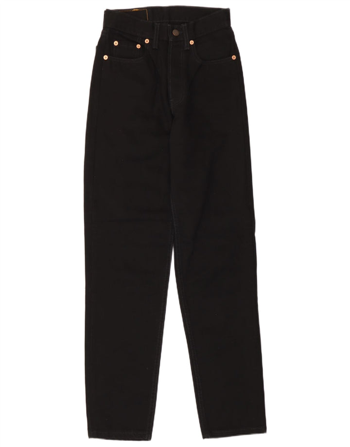 Levi's Damen 891 Tapered Jeans W26 L30 Schwarze Baumwolle