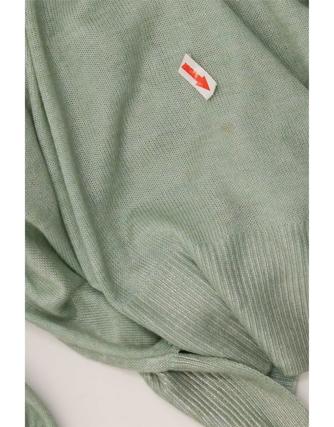 Zara Damen-Pullover mit U-Boot-Ausschnitt, Gr. 14, Mittelgrün