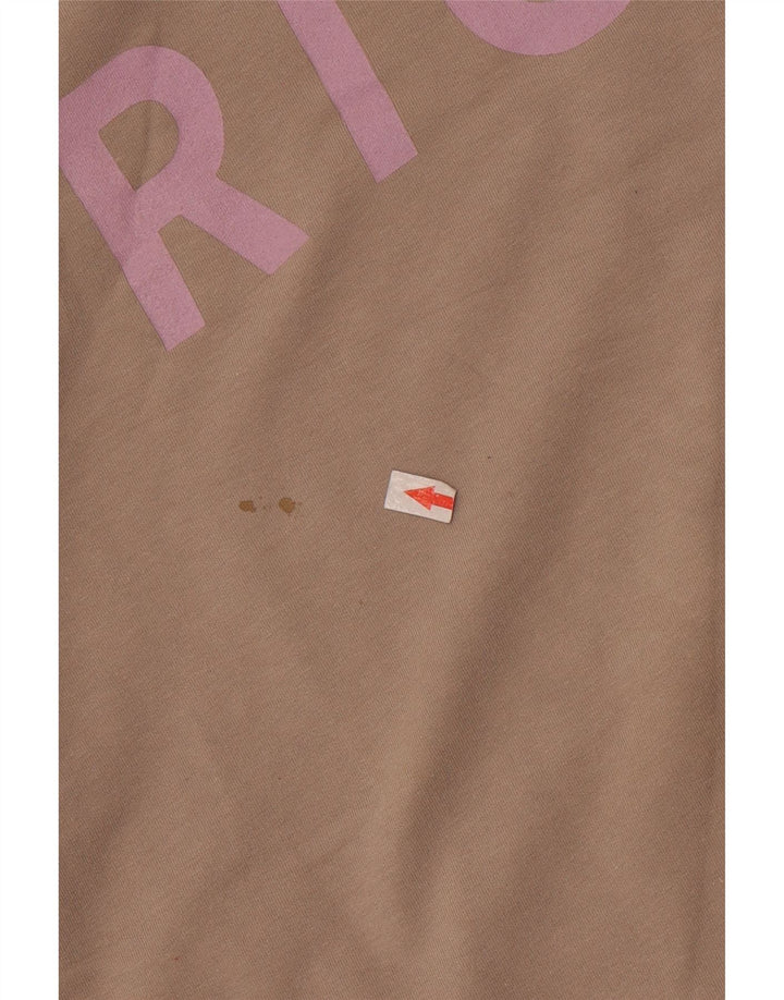 Richmond Herren-Sweatshirt mit Grafik, groß, braune Baumwolle