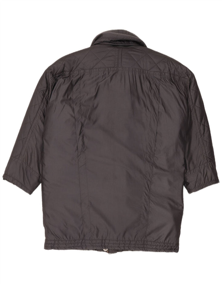 KLEPPER Damen Gore-Tex Übergroßer gepolsterter Mantel EU 38 Mittelgraues Polyamid
