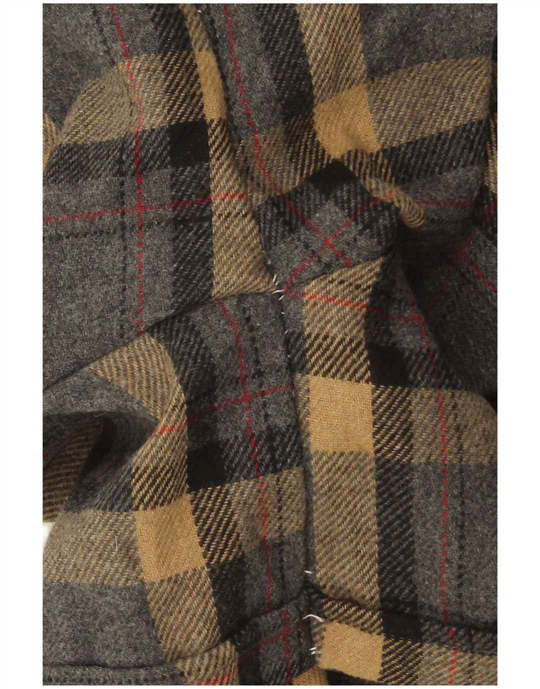 VINTAGE Damen Chinoshorts mit weitem Bein IT 42 Medium W28 Grau kariert