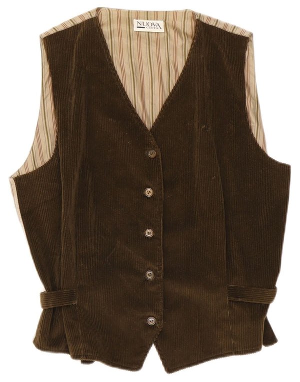 Nuova Citta Damen Cordweste IT 46 Large Khaki Baumwolle