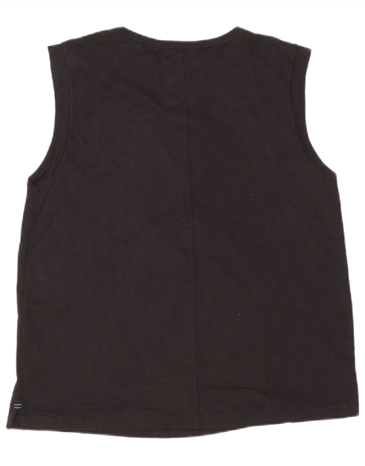 Fat Face Damen-Trägershirt, UK-Größe 44, Größe L, Schwarz, Baumwolle
