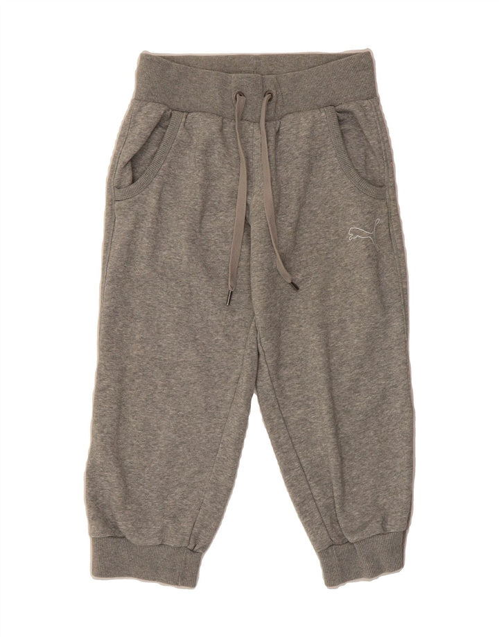 PUMA Womens Capri Tracksuit Trousers UK 8 Small Grey Cotton Vintage Puma and Second-Hand Puma from Messina Hembry 