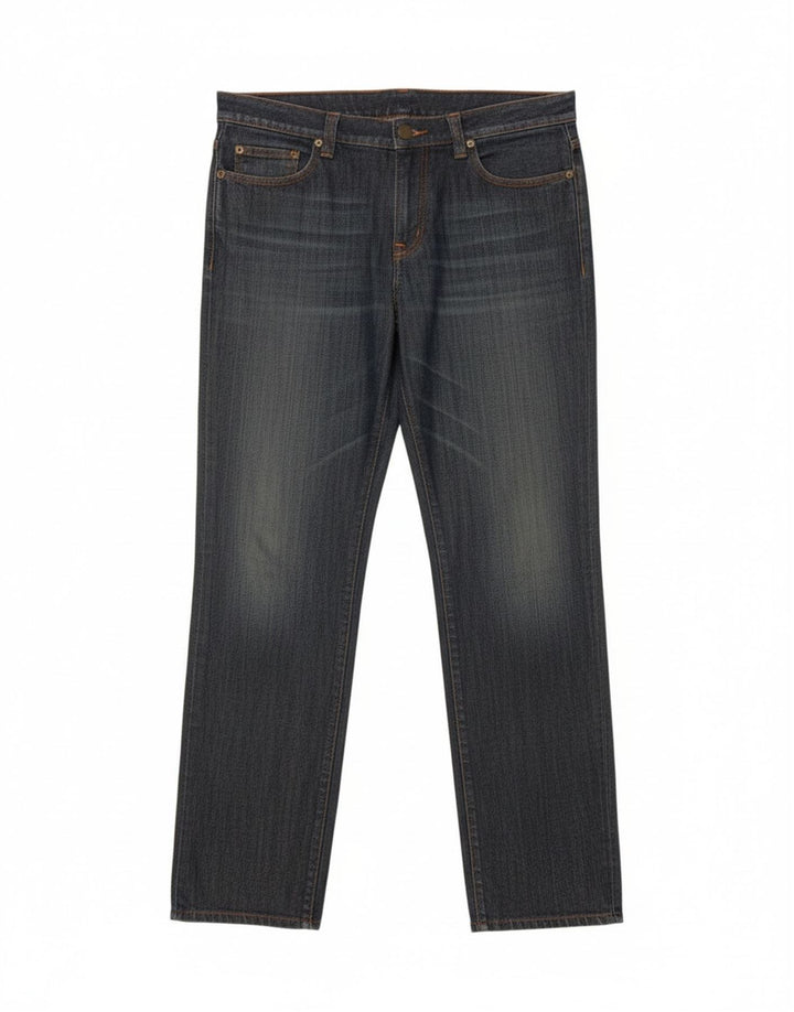 Iceberg Damen Slim Jeans W32 L32 Marineblaue Baumwolle