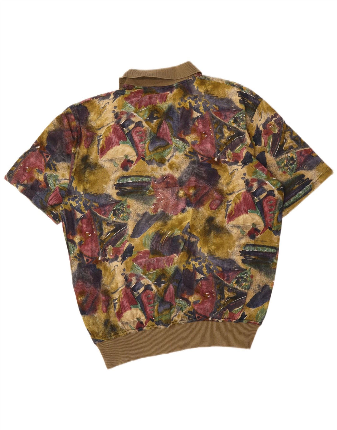 Pierre Cardin Herren-Poloshirt mit Grafik, mittelgroß, mehrfarbig, geometrisch, Baumwolle