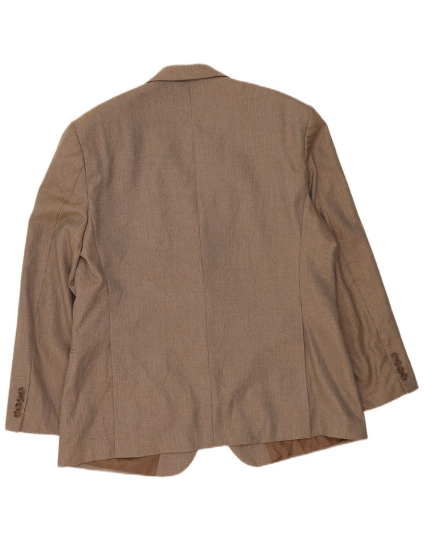 Marks & Spencer Herren-Blazer mit 2 Knöpfen, UK 46, XL, Beige, Polyester