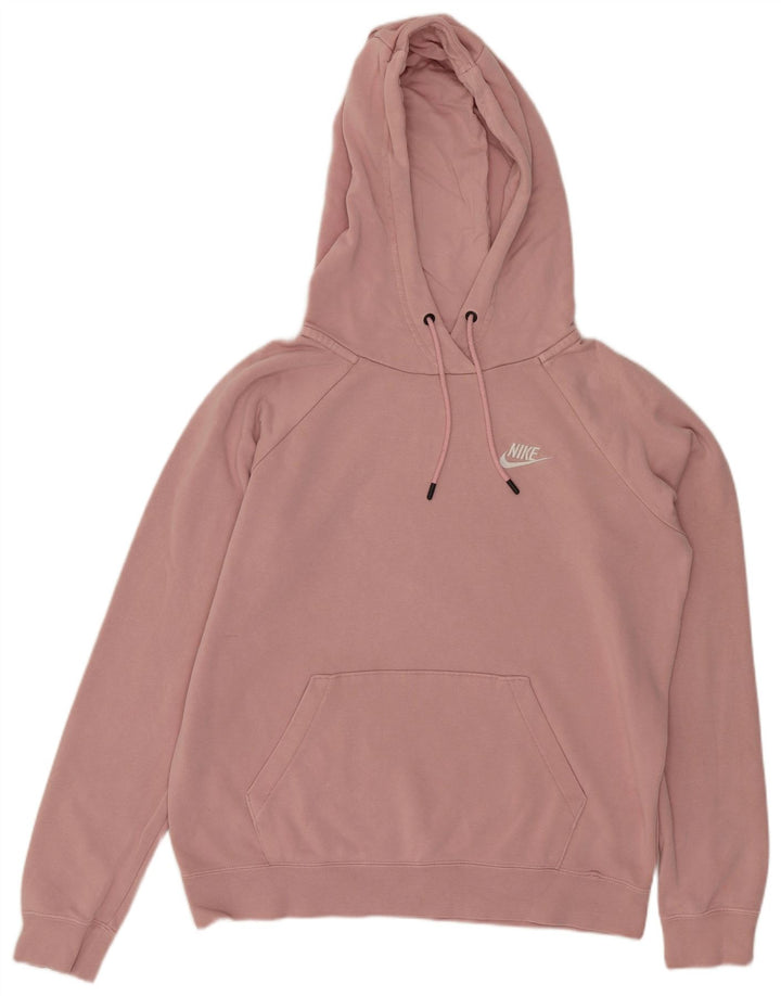 NIKE Damen-Pullover mit übergroßem Kapuzenpullover, Gr. 10, Größe S, rosa, Baumwolle