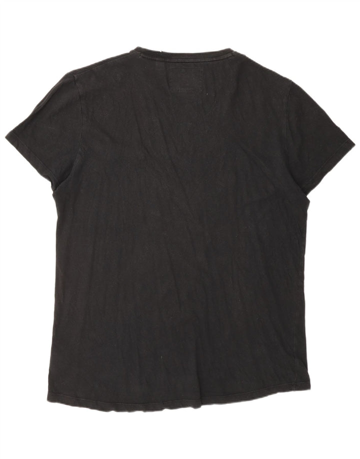 Superdry Herren T-Shirt Top XL Schwarz Baumwolle