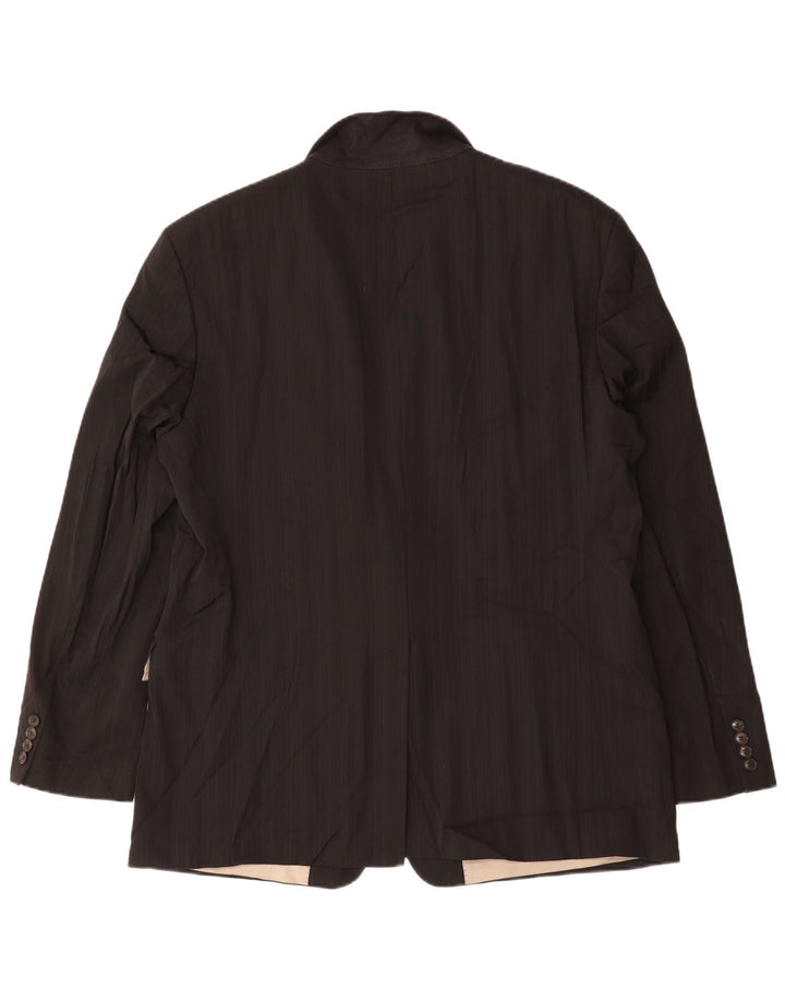 HUGO BOSS Herren-Blazer mit 2 Knöpfen, EU 60, 5XL, schwarze Schurwolle