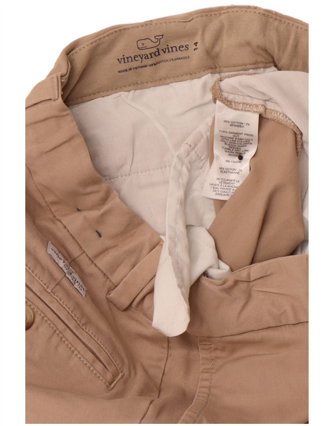 VINEYARD VINES Gerade Chino-Hose für Jungen, 13–14 Jahre, W24, L26, Beige