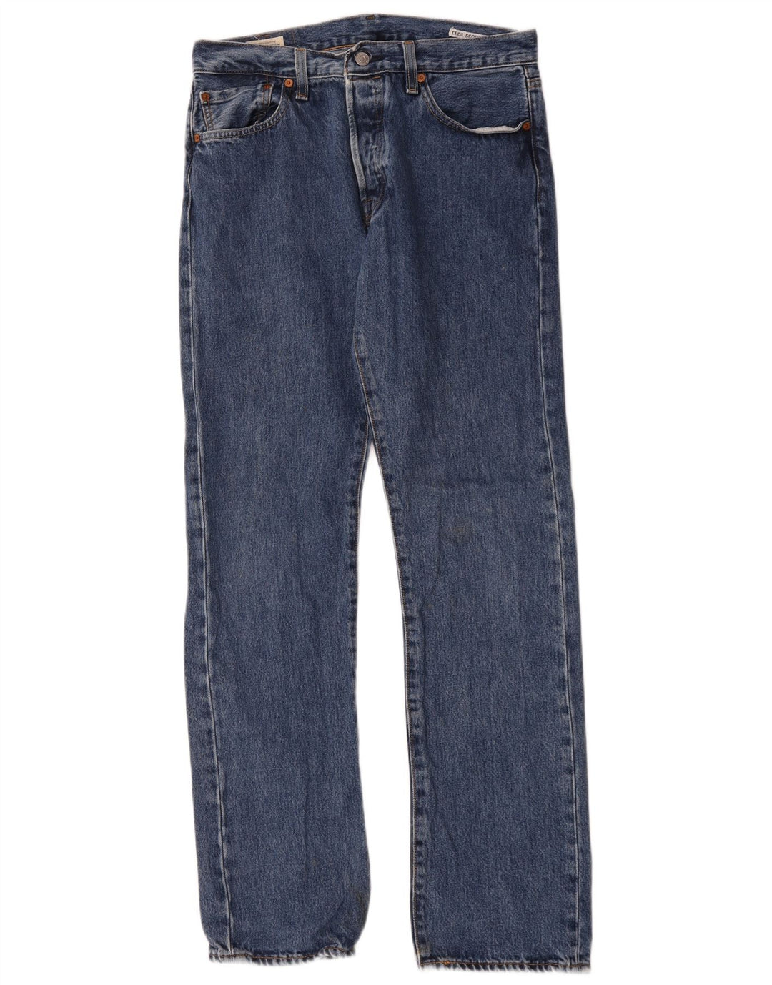 Levi's Herren 501 Straight Jeans W32 L34 Blaue Baumwolle