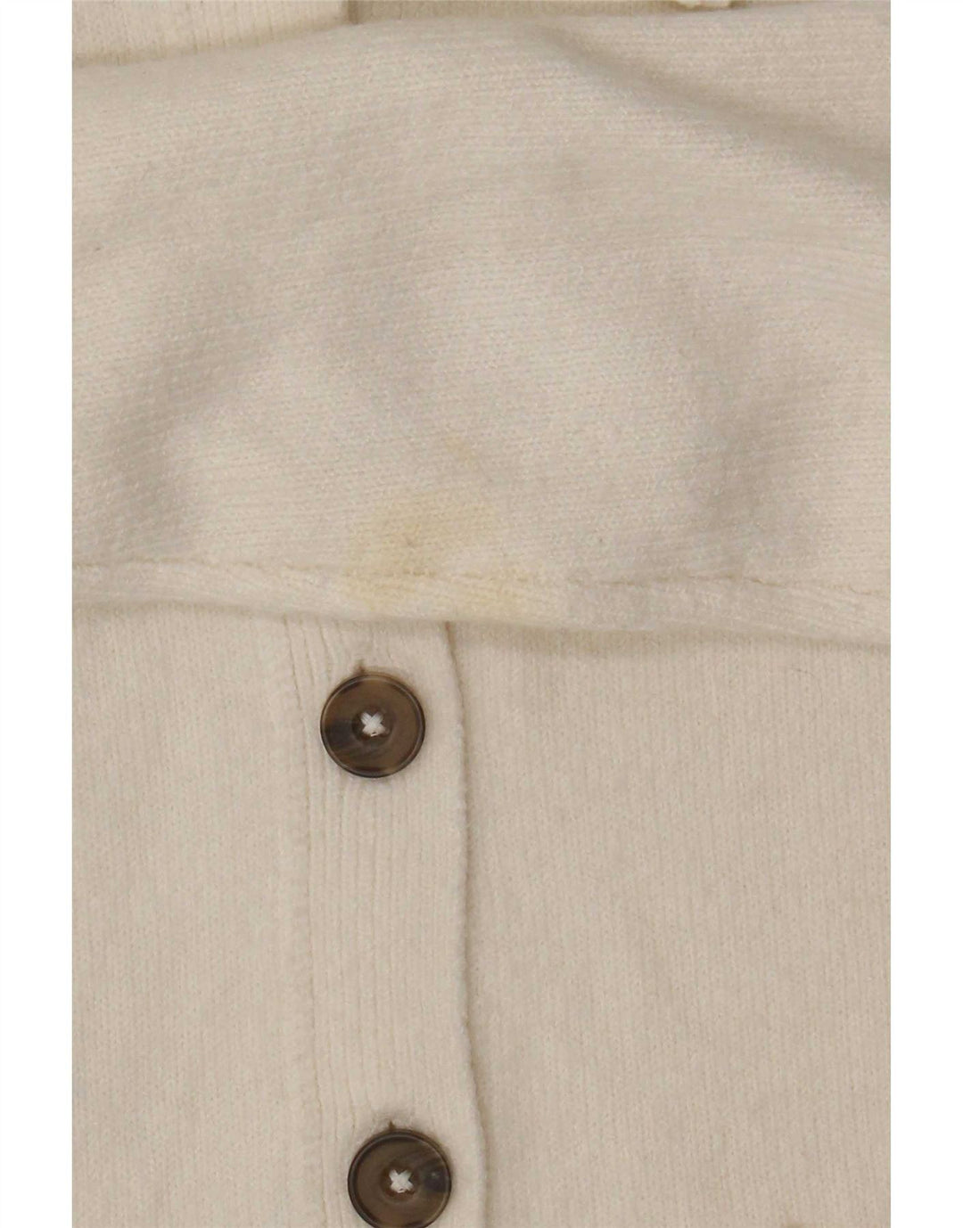 Marks & Spencer Damen Crop Cardigan Pullover UK 10 Small Weiß Polyester