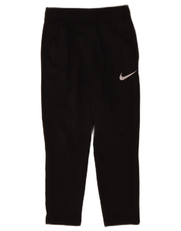 Nike Jungen-Trainingshose, 4–5 Jahre, Größe S, Schwarz, Polyester