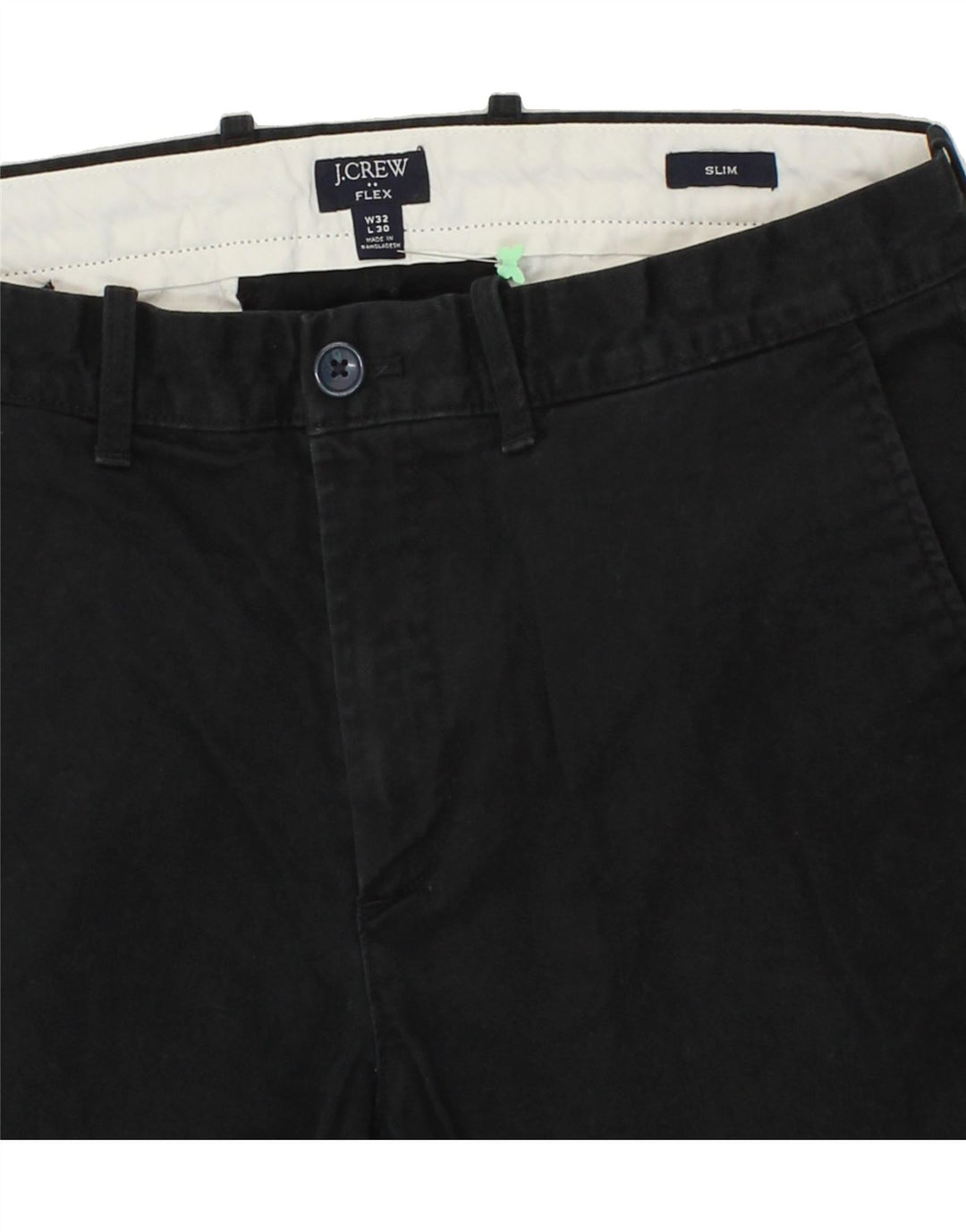 J. CREW Slim Chino-Hose für Herren, W32, L30, schwarze Baumwolle