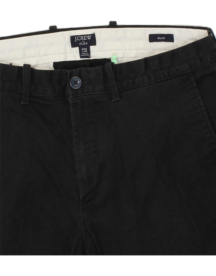 J. CREW Slim Chino-Hose für Herren, W32, L30, schwarze Baumwolle