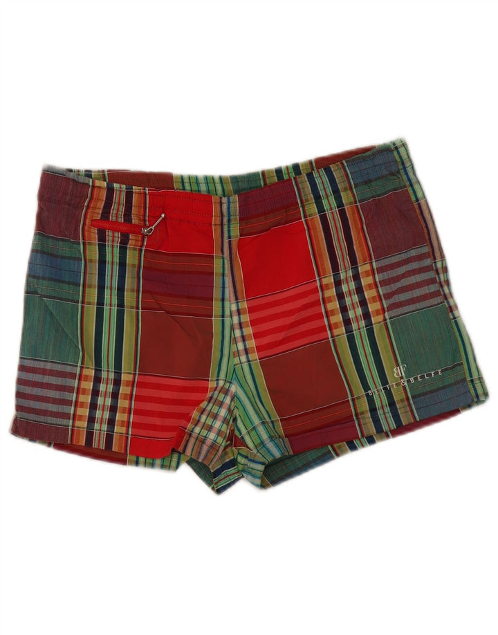 Belfe & Belfe Herren-Badeshorts IT 50, groß, mehrfarbig, kariert, Baumwolle