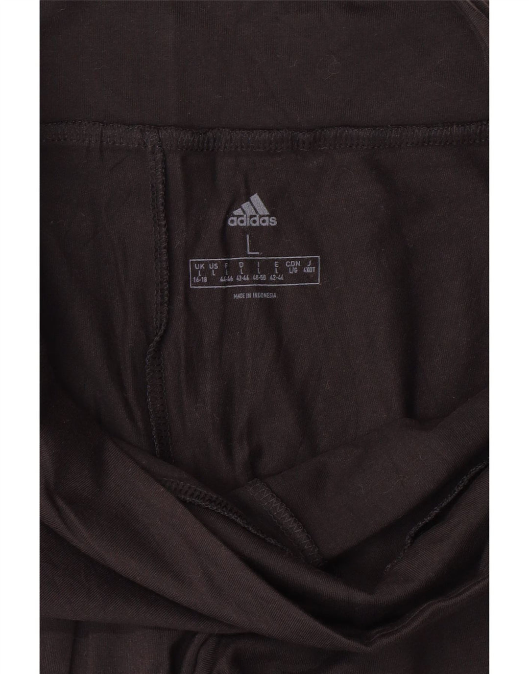 ADIDAS Damen Graphic Leggings UK 16/18 Large Schwarz