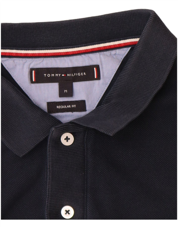 Tommy Hilfiger Herren-Poloshirt mit normaler Passform, mittleres Marineblau
