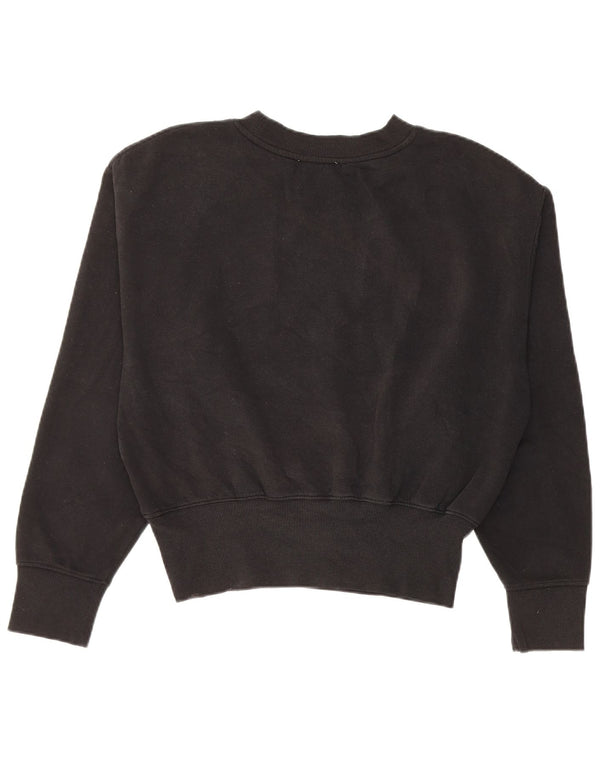 Zara Damen Sweatshirt Pullover UK 16 Large Schwarz