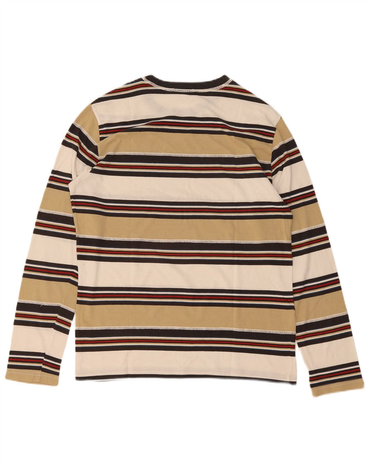 Gas Damen Top Langarm UK 16 Large Mehrfarbig gestreift