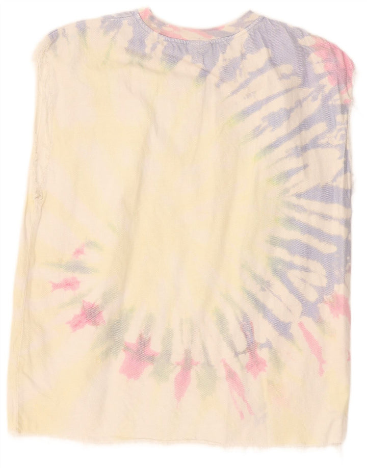 Zara Herren-Weste, Oberteil, klein, mehrfarbig, Batik-Baumwolle