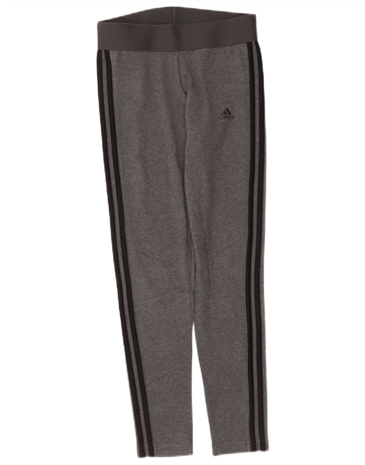 Adidas Damen Leggings UK 8/10 Small Grau