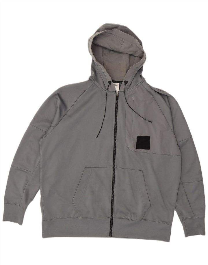 Nike Herren Graphic Zip Hoodie Pullover XL Grau Polyester