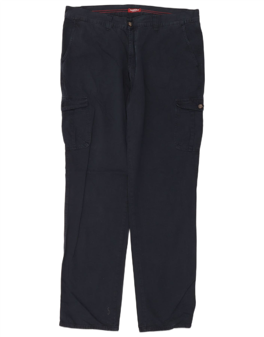 Carrera Herren Straight Regular Cargohose W38 L34 Marineblaue Baumwolle