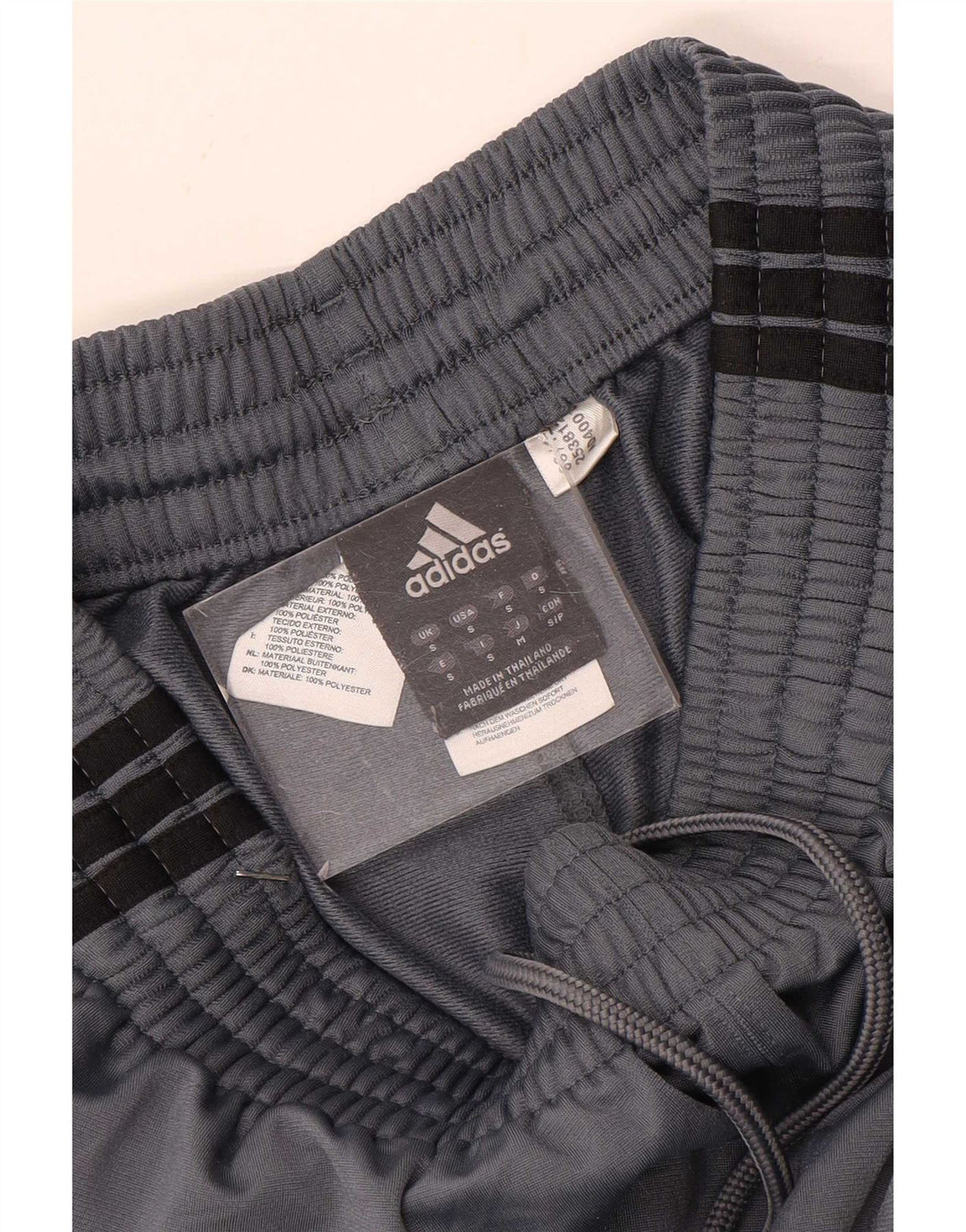 Adidas Herren-Trainingshose, klein, grau, Polyester