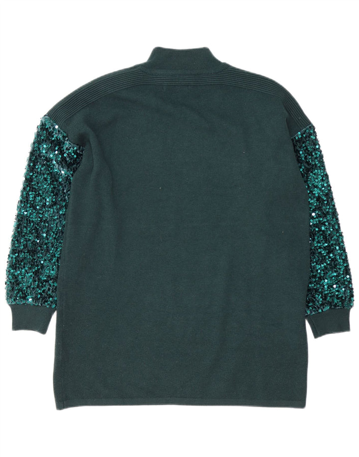 QUIZ Damen-Pullover mit Rollkragen, übergroß, Gr. 10, Größe S, Grün