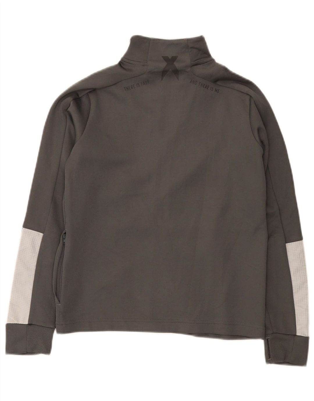 Adidas Jungen-Trainingsanzug-Top-Jacke, 9–10 Jahre, graues Polyester