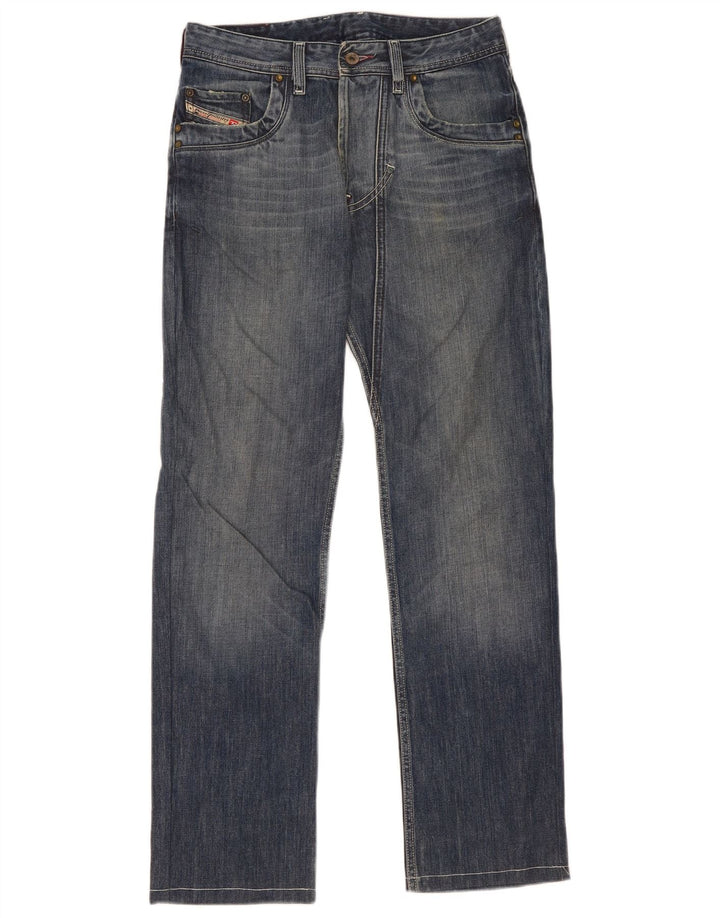 Diesel Herren Straight Jeans W29 L32 Blaue Baumwolle
