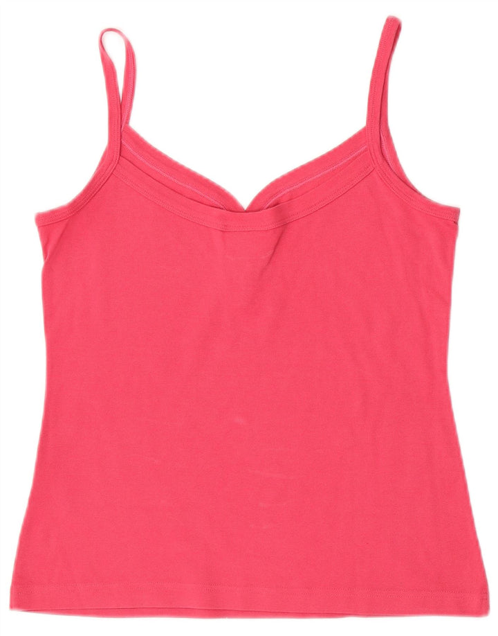 Lacoste Damen Cami Top Größe 40 mittelrosa Baumwolle
