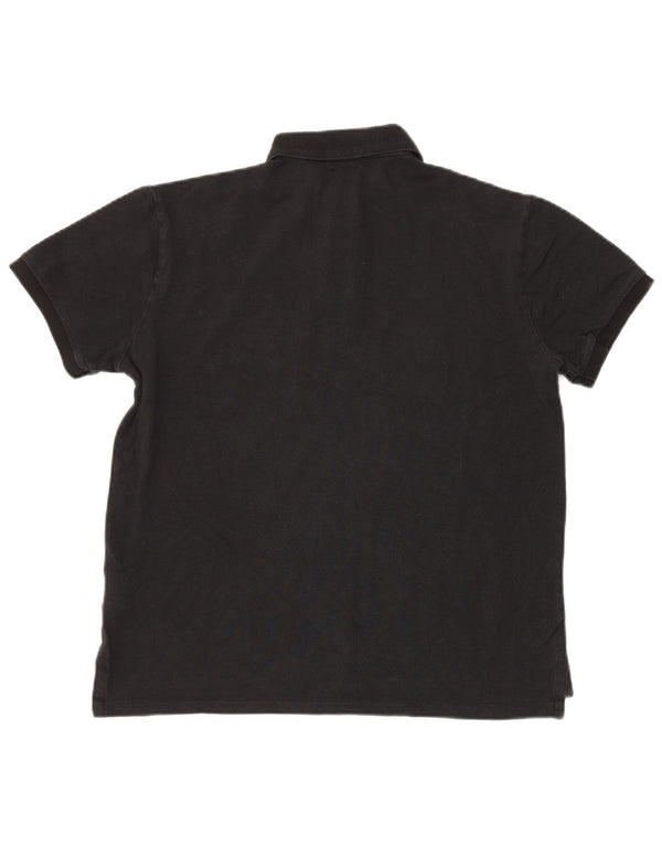 Polo Ralph Lauren Herren Custom Slim Fit Poloshirt Mittelschwarze Baumwolle