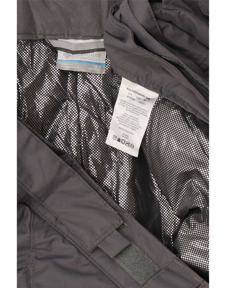 Columbia Herren-Skihose 4XL, graues Nylon
