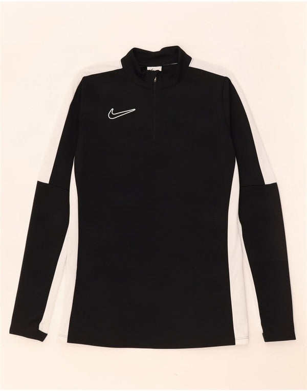 Nike Herren Dri Fit Pullover-Trainingsanzugoberteil mit Reißverschluss, XS, Schwarz, Farbblock