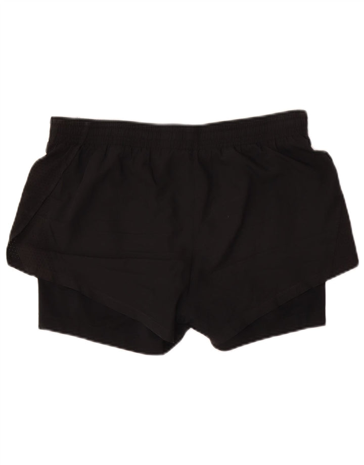 Nike Damen Dri Fit Sport Shorts UK 14 Medium Schwarz Polyester
