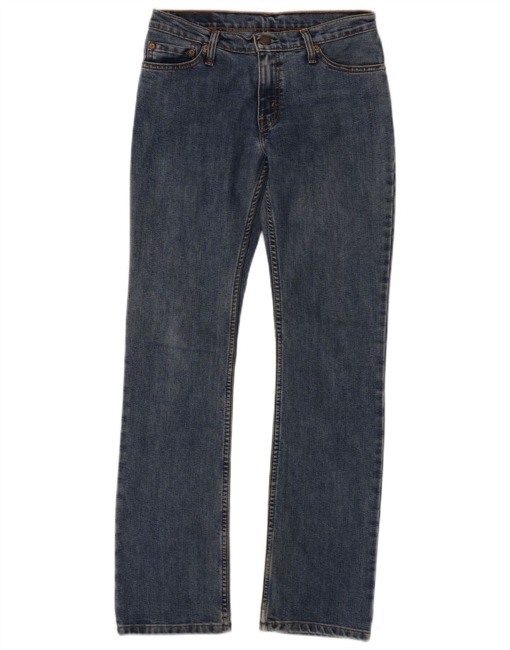 LEVI'S Womens Straight Jeans W27 L32 Blue Cotton