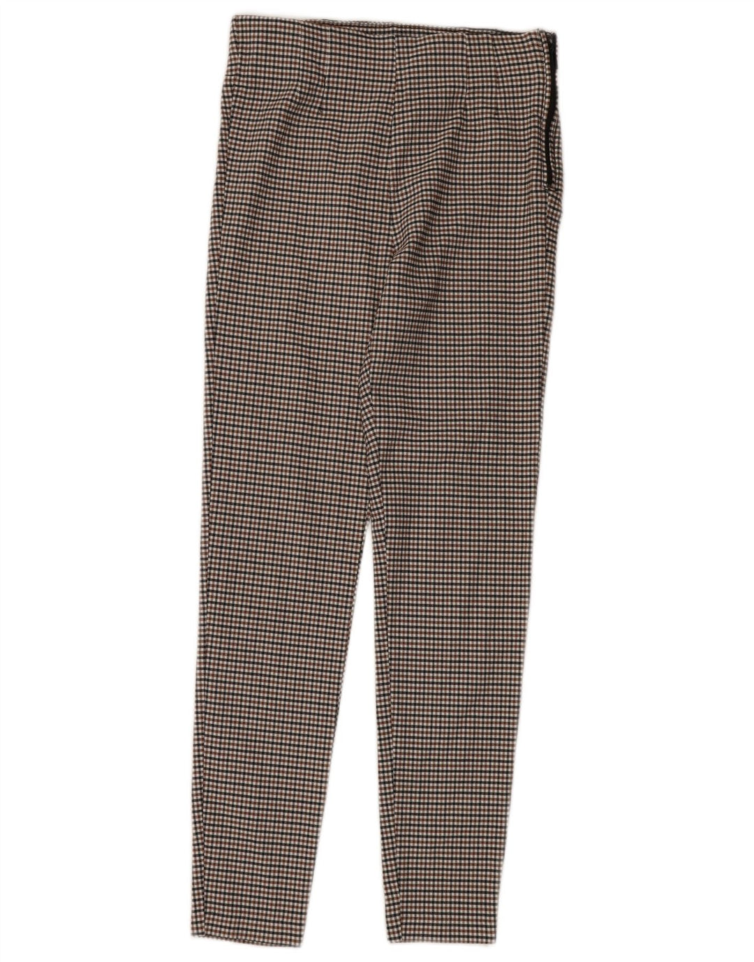 Zara Skinny-Freizeithose für Damen, Größe M, W30, L30, mehrfarbig, Gingham