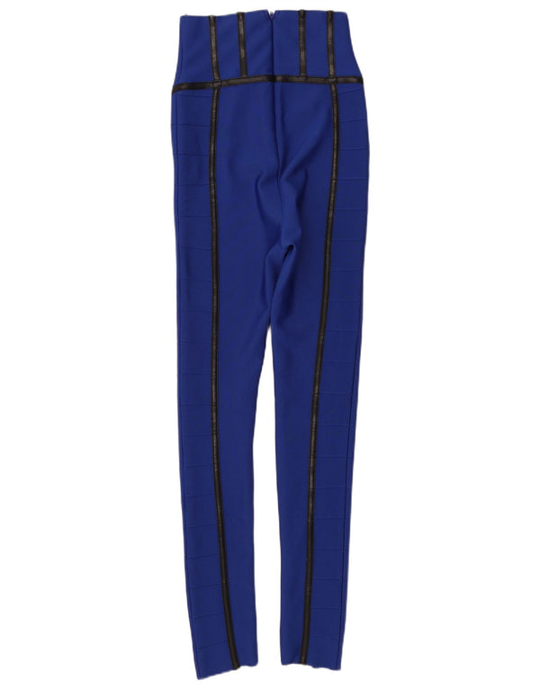 KAREN MILLEN Damen Leggings UK 6 XS Blaues Polyester