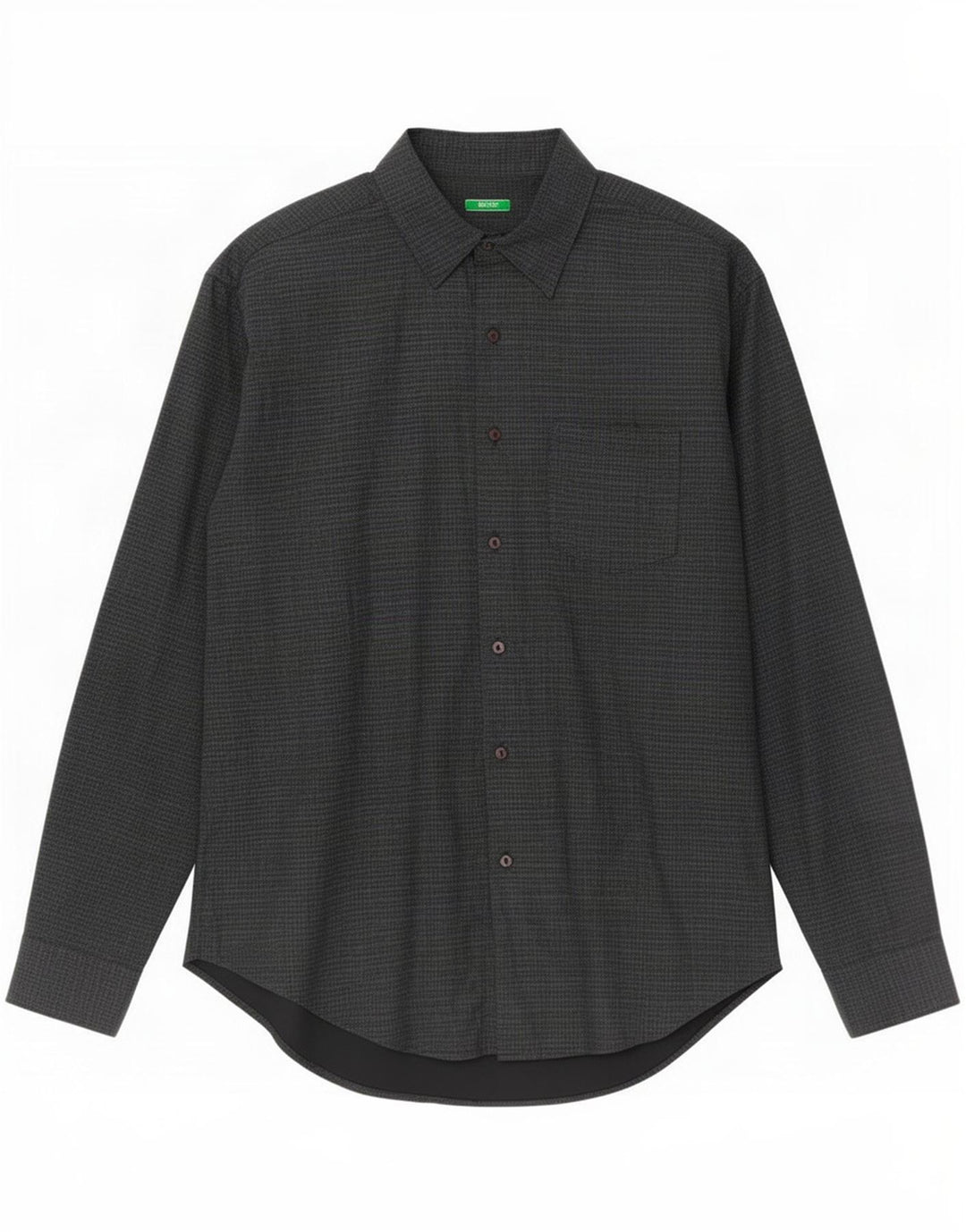 Benetton Herrenhemd XL Marineblau Gingham