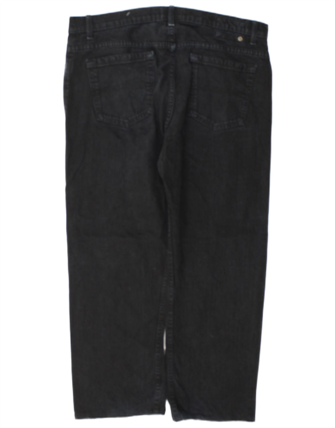 Marks & Spencer Herren Straight Jeans W36 L26 Schwarze Baumwolle