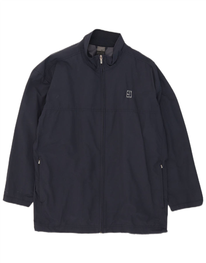 Nike Herren-Trainingsanzugoberteil, UK-Größe 42/44, Größe L, Marineblau