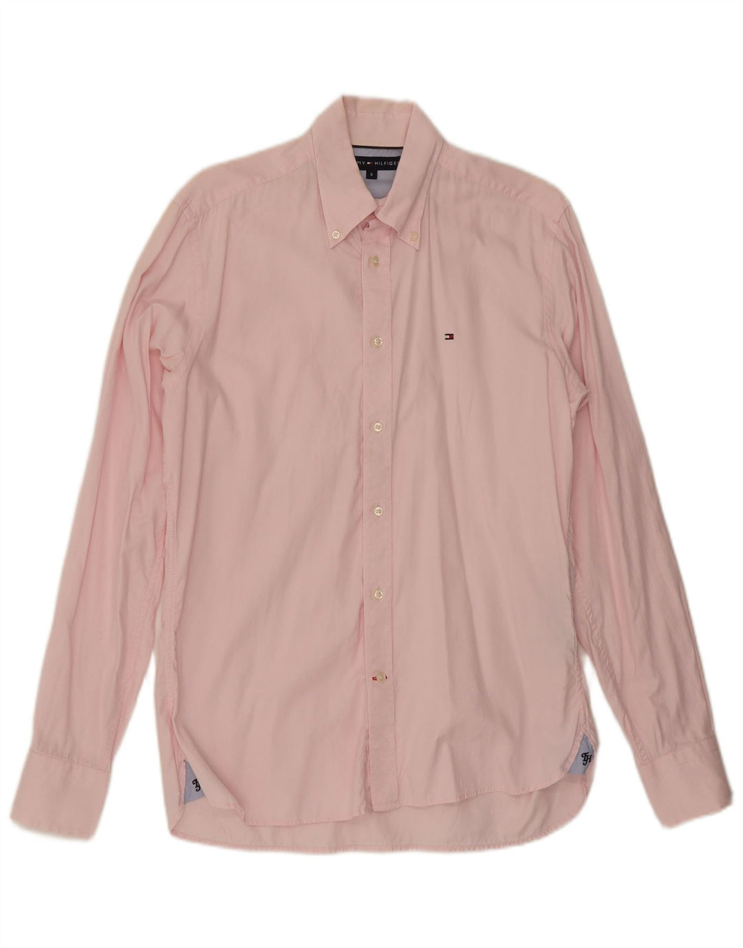 Tommy Hilfiger Herrenhemd, klein, rosa, Baumwolle
