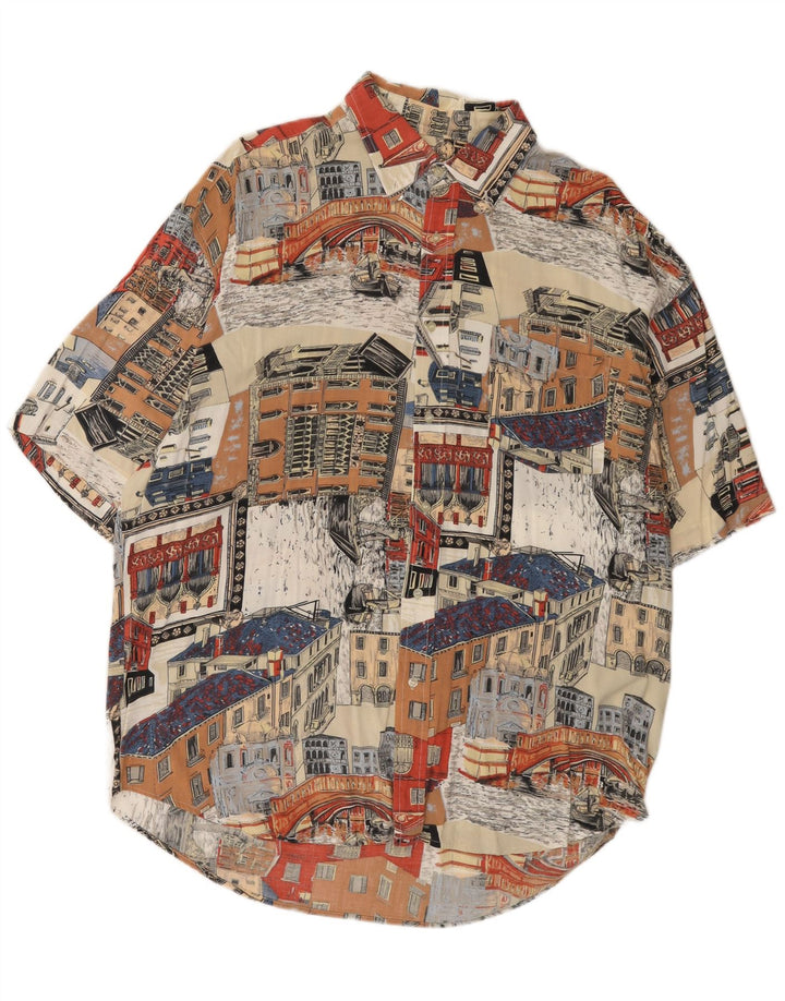 Vintage Herren Grafik Kurzarmshirt 2XL Mehrfarbig