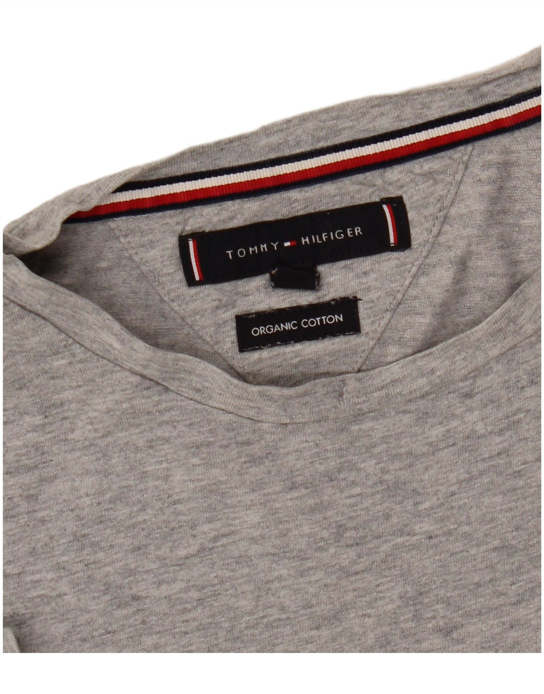 Tommy Hilfiger Herren-T-Shirt mit Grafik, Größe S, Grau, Baumwolle