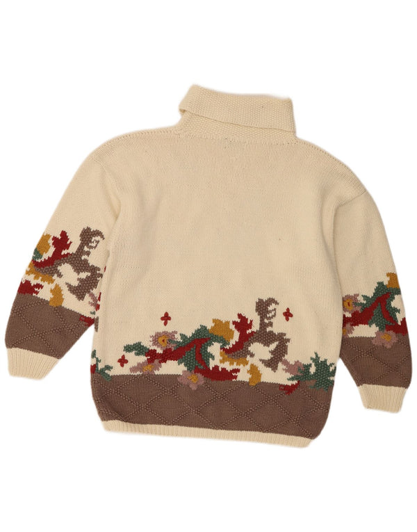 Genesis Damen-Pullover mit Rollkragen, Rollkragenpullover, UK 16, Größe L, Beige