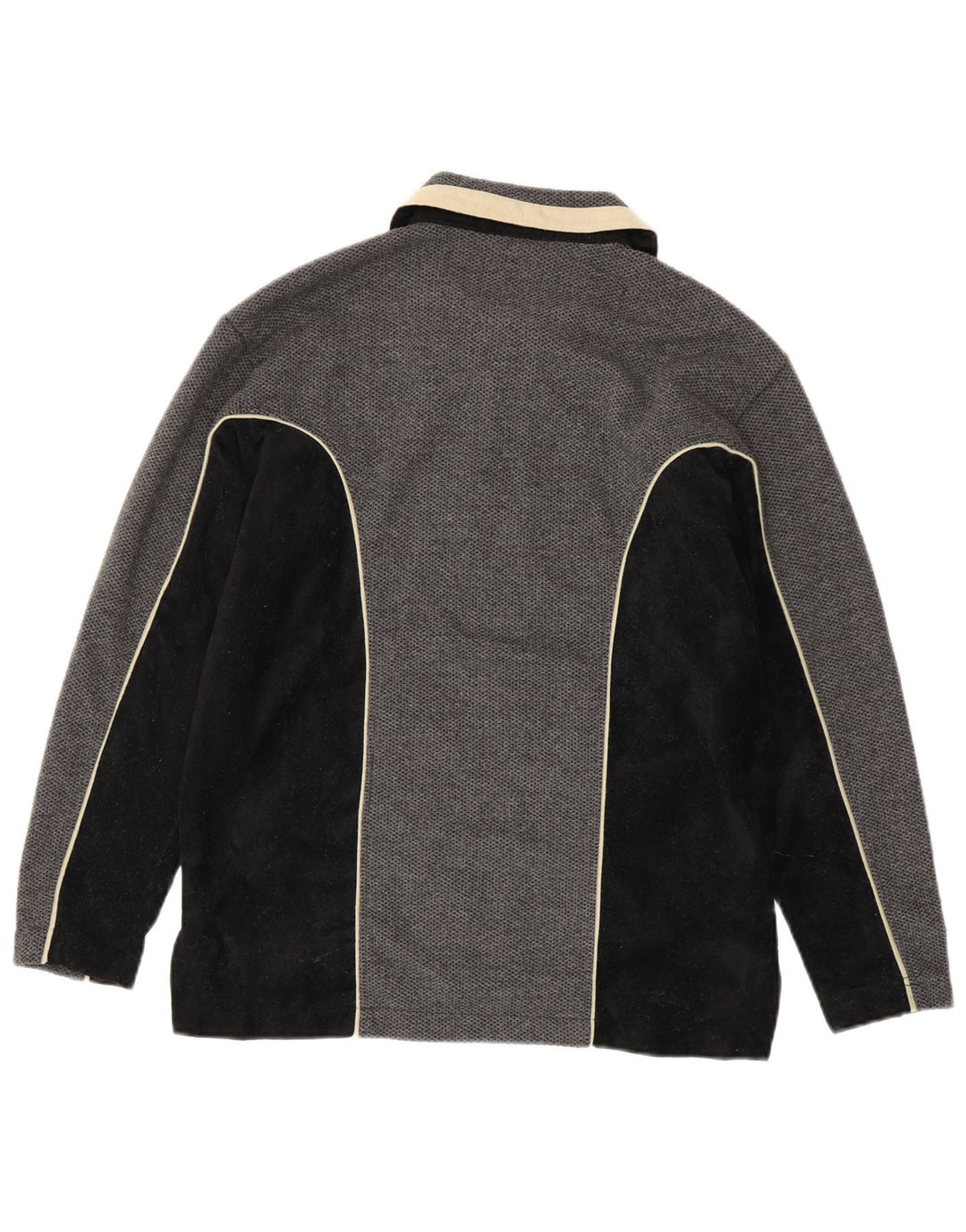 ASICS Herren-Trainingsanzug-Oberjacke, Mittelgrau, Farbblock